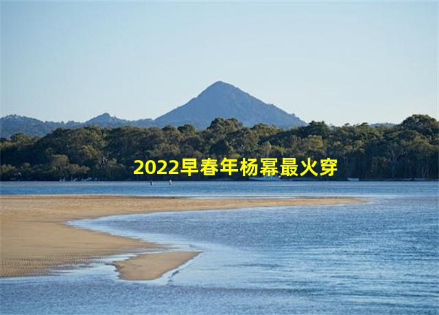 2022早春年杨幂最火穿搭,2022早春时装发布图