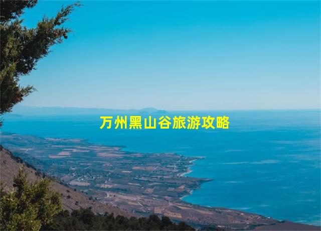 万州黑山谷旅游攻略