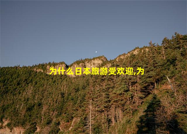 为什么日本旅游受欢迎,为什么有人喜欢去日本旅游