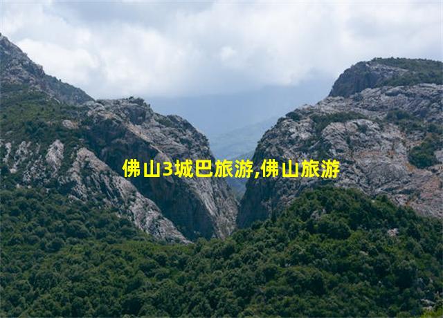 佛山3城巴旅游,佛山旅游城巴3线多少分钟一班