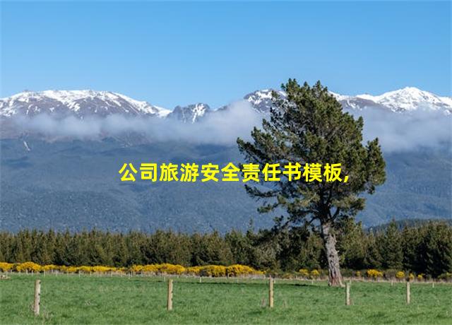 公司旅游安全责任书模板,公司旅游安全免责协议书