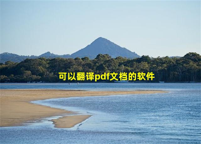 可以翻译pdf文档的软件