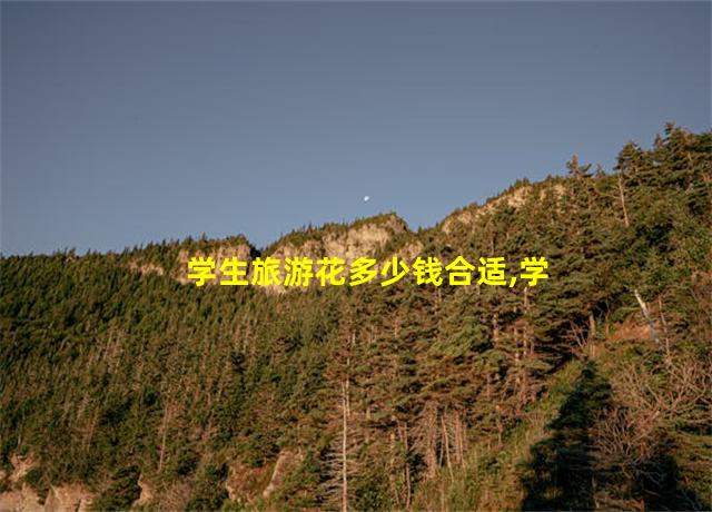 学生旅游花多少钱合适,学生旅游花多少钱一天