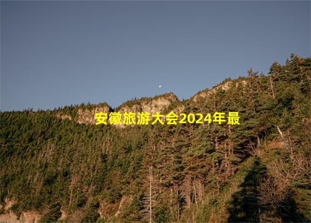 安徽旅游大会2024年最建议去的三个景点,安徽旅游大会举行