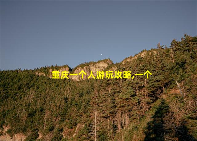 重庆一个人游玩攻略,一个人重庆旅游后感