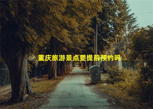 重庆旅游景点要提前预约吗,重庆各旅游景点门票优惠政策