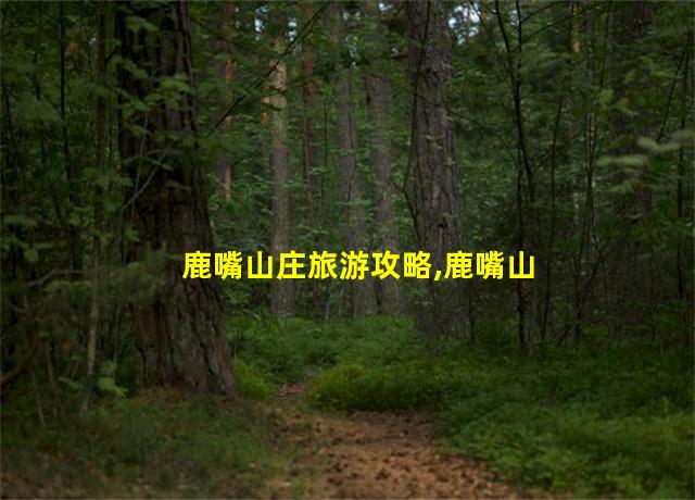 鹿嘴山庄旅游攻略,鹿嘴山庄旅游投诉